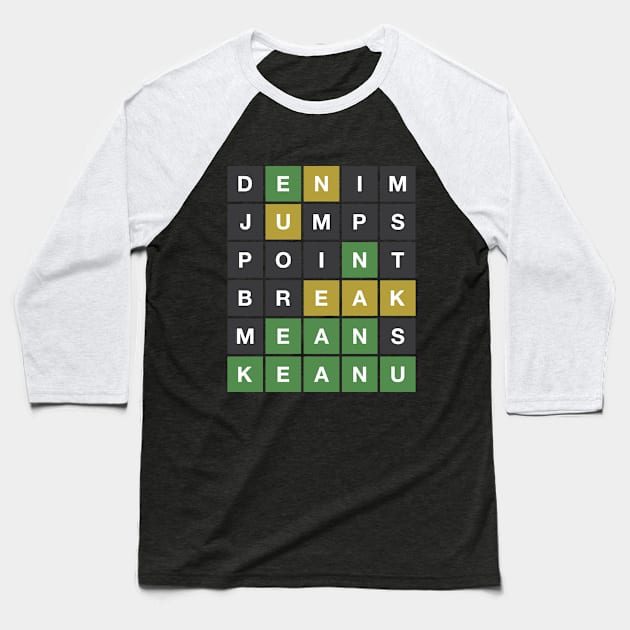 Wordle Reeves Baseball T-Shirt by 12&24